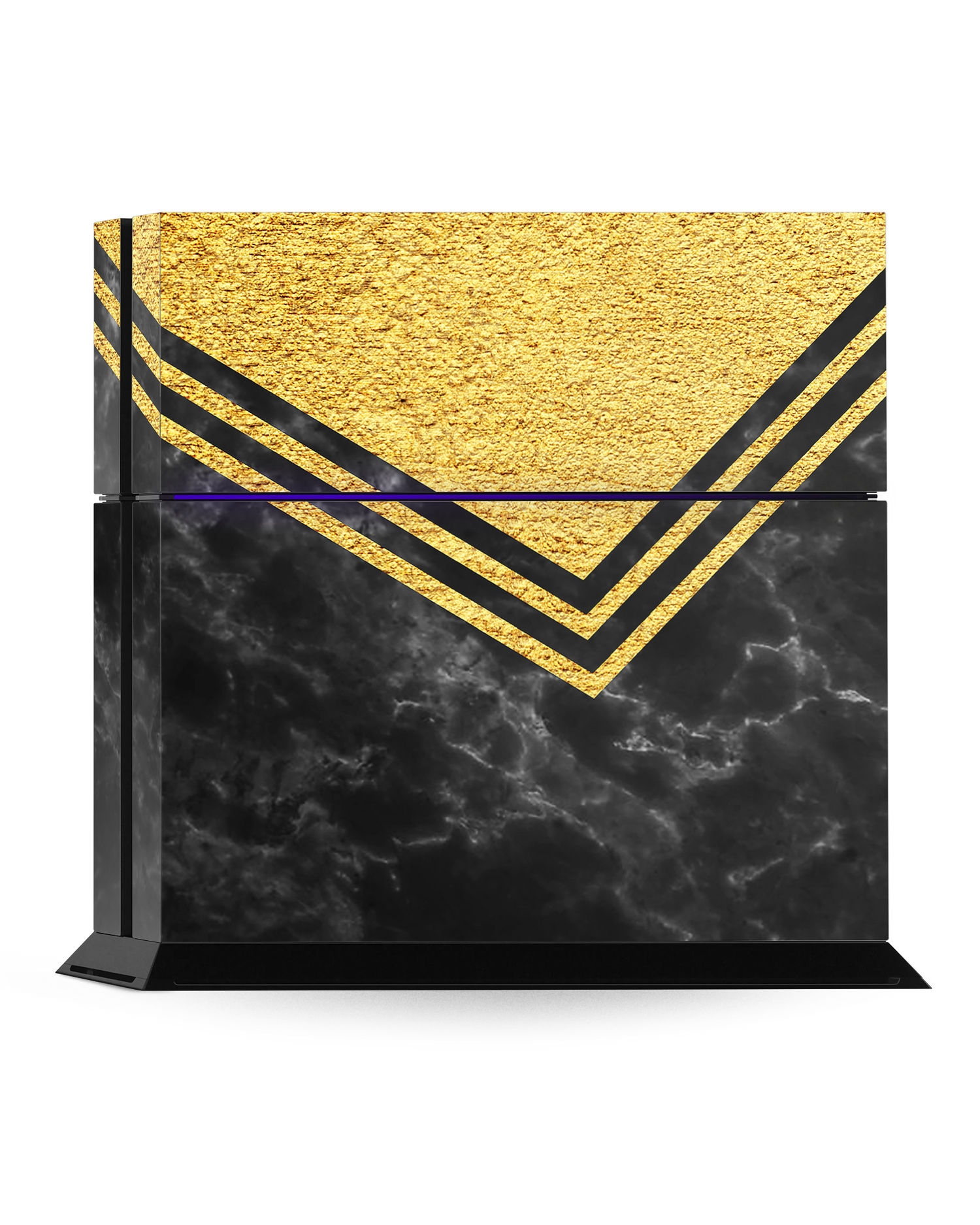 Gold Marble Console Skin for Sony PlayStation 4: Standing
