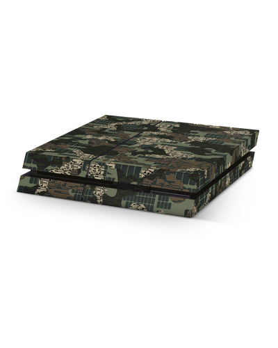 Green Camo Mix Console Skin for Sony PlayStation 4