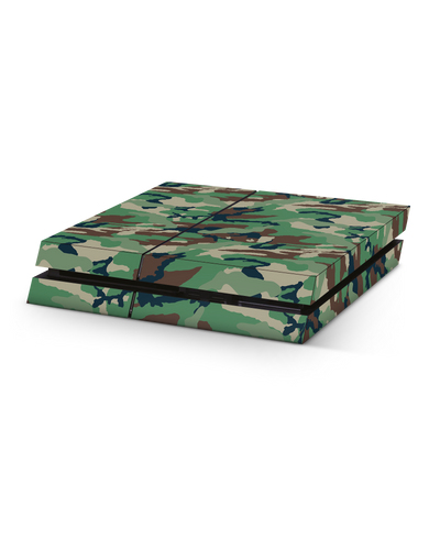 Green and Brown Camo Console Skin for Sony PlayStation 4