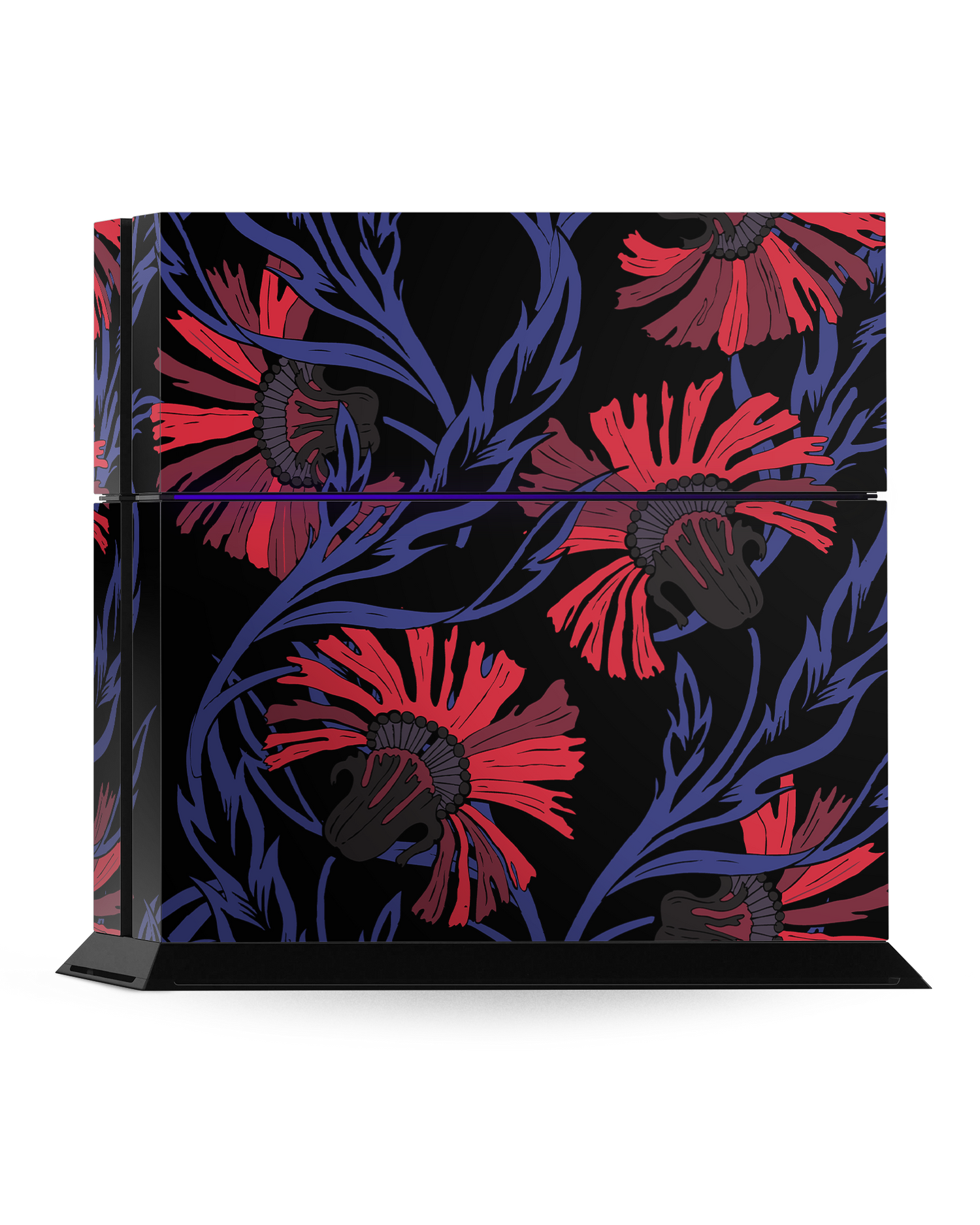Midnight Floral Console Skin for Sony PlayStation 4: Standing
