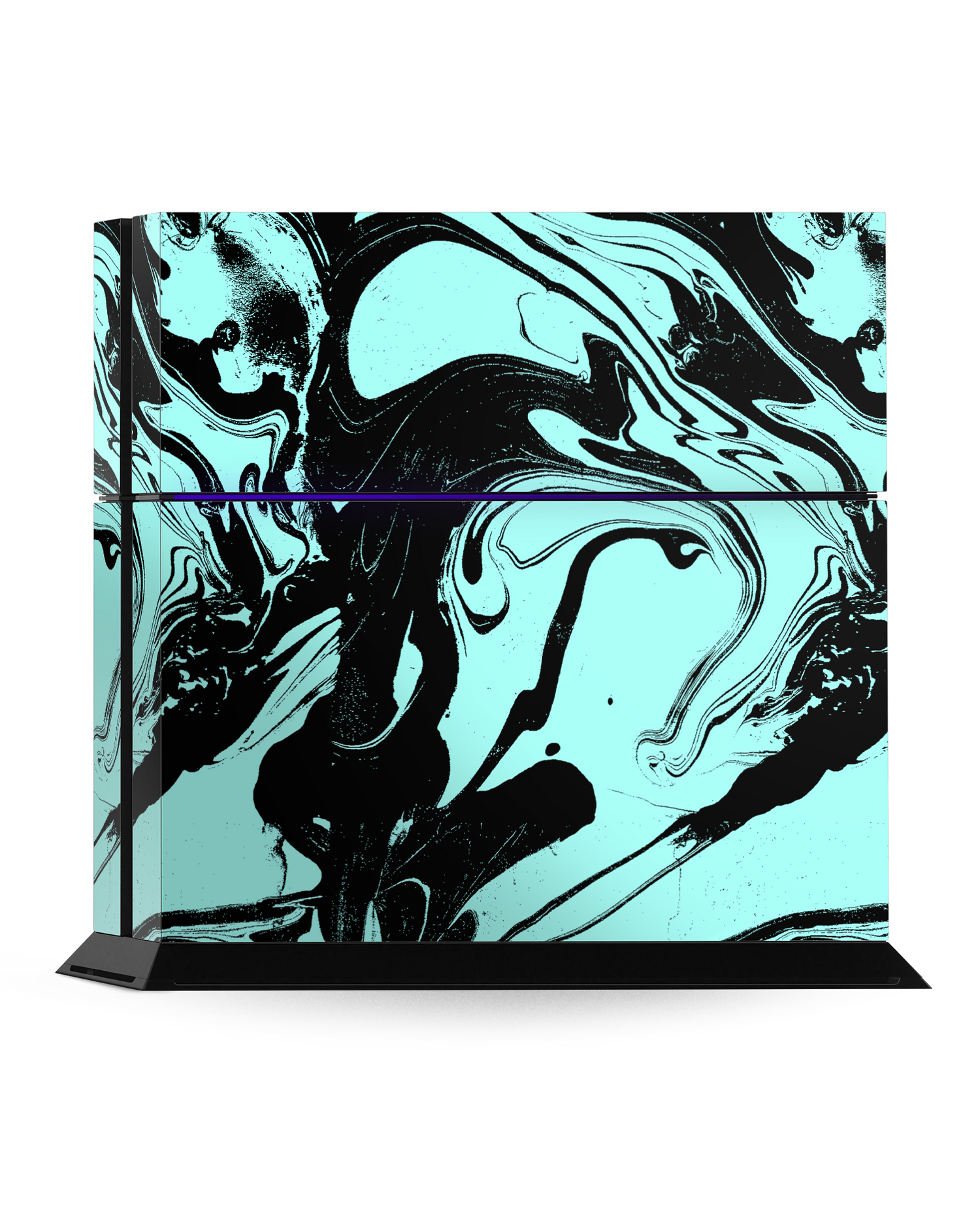 Mint Swirl Console Skin for Sony PlayStation 4: Standing