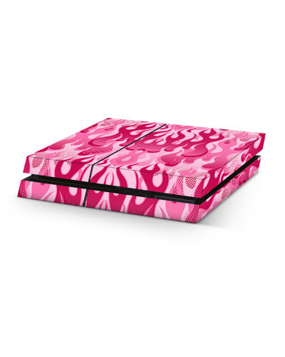 Pink Flames Console Skin for Sony PlayStation 4