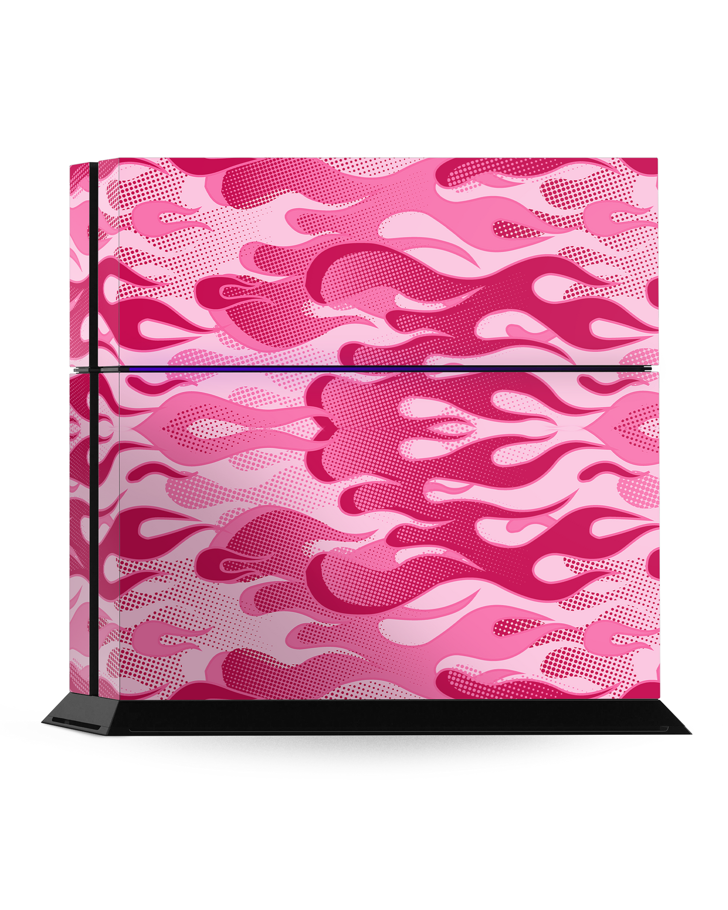Pink Flames Console Skin for Sony PlayStation 4: Standing