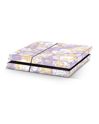 Lavender Floral Console Skin for Sony PlayStation 4