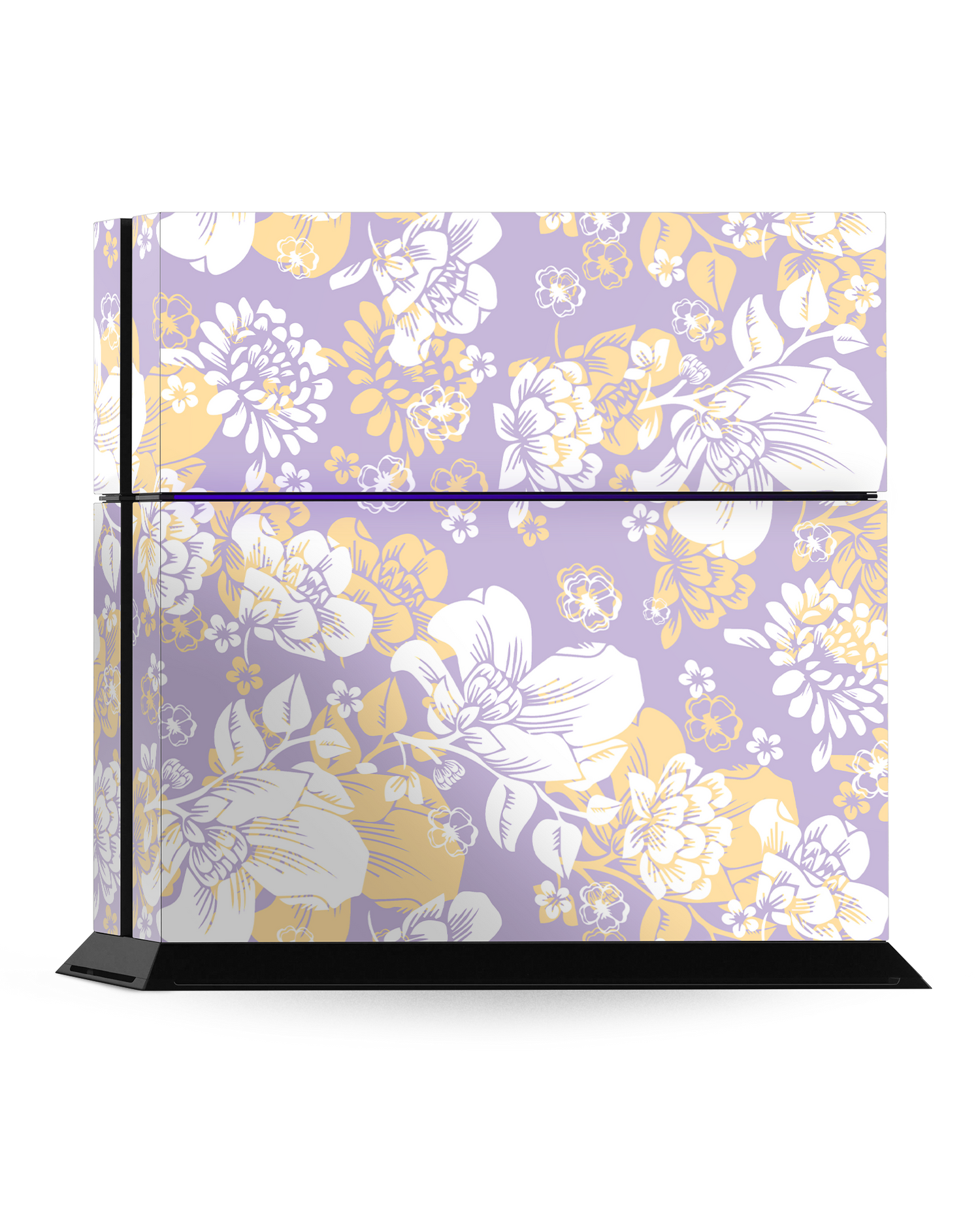 Lavender Floral Console Skin for Sony PlayStation 4: Standing