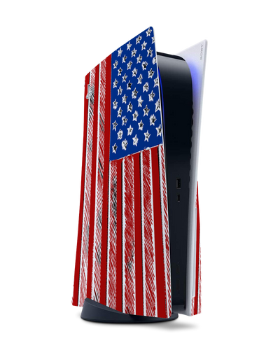 American Flag Color Console Skin for Sony PlayStation 5