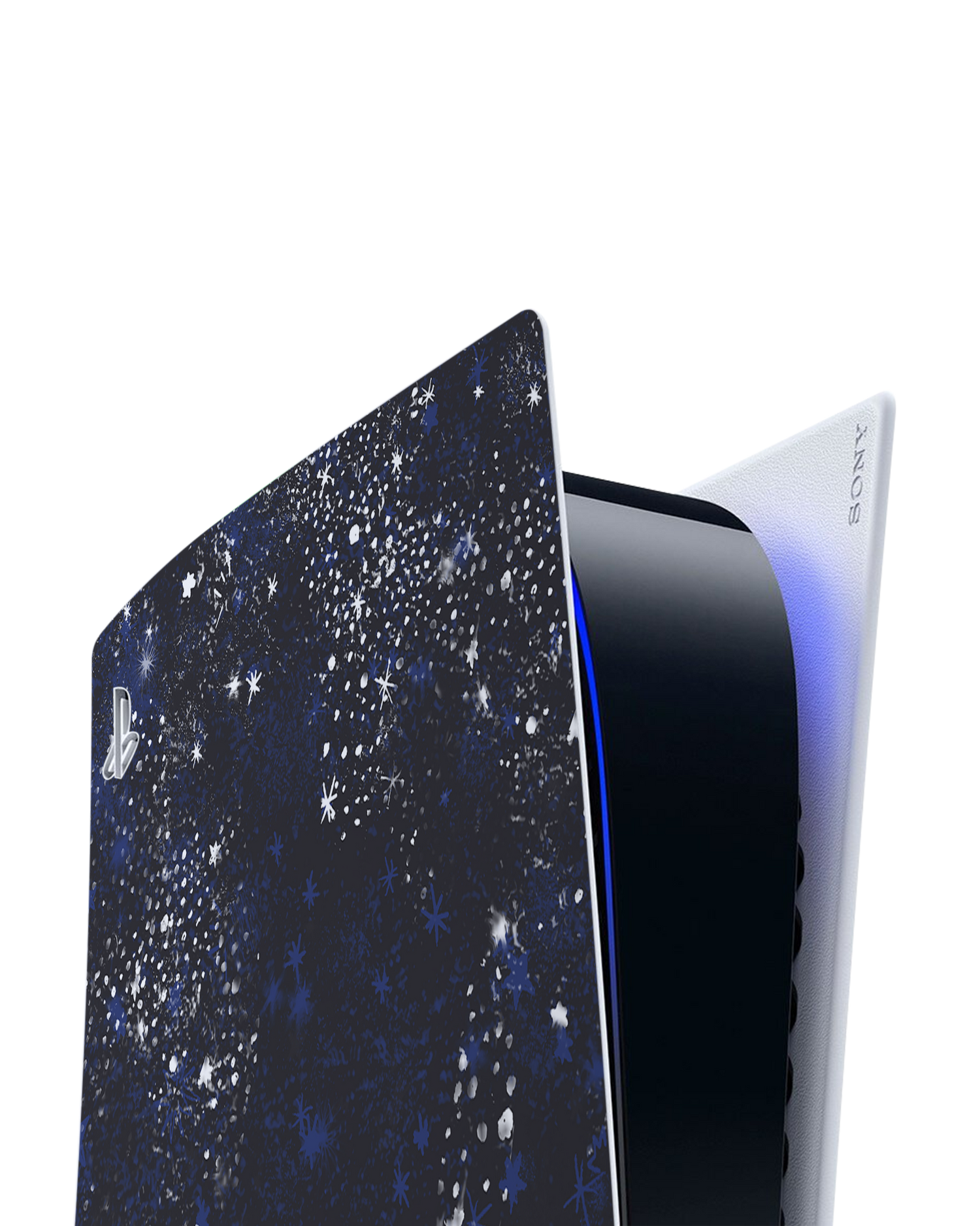 Starry Night Sky Console Skin for Sony PlayStation 5: Detail shot