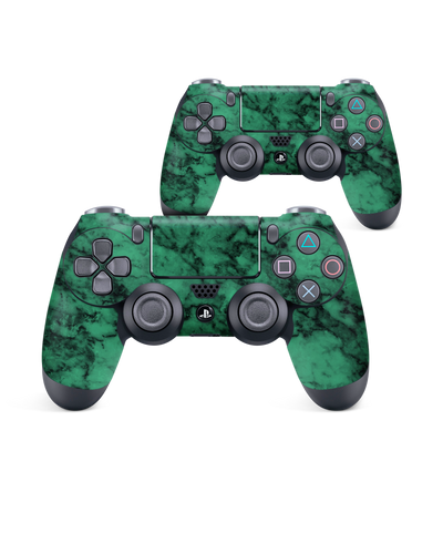 Green Marble Console Skin for Sony PlayStation 4 Controller: Front View