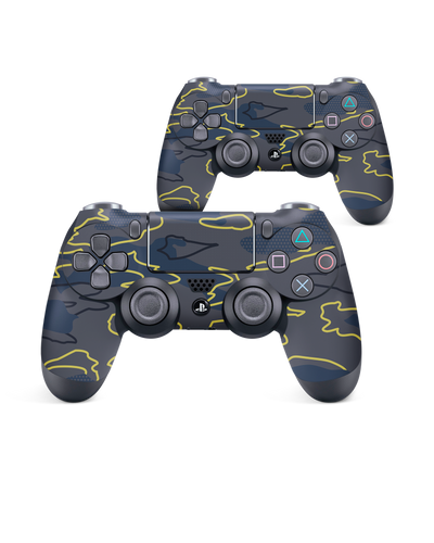 Linear Camo Console Skin for Sony PlayStation 4 Controller: Front View
