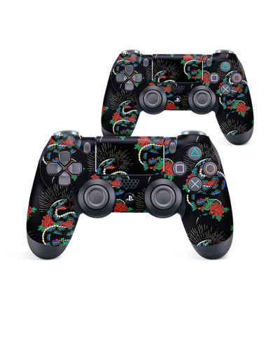 Repeating Snakes 2 Console Skin for Sony PlayStation 4 Controller: Front View