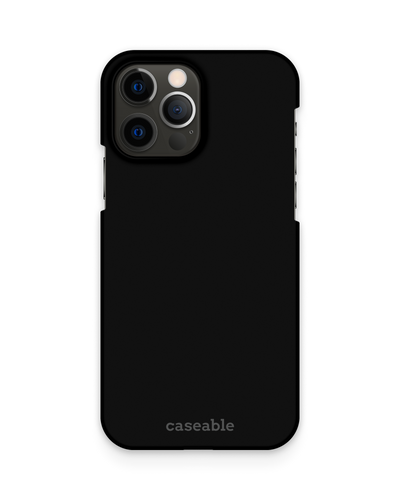 BLACK Hard Shell Phone Case Apple iPhone 12, Apple iPhone 12 Pro
