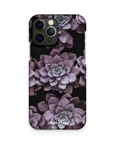 Purple Succulents Hard Shell Phone Case Apple iPhone 12, Apple iPhone 12 Pro