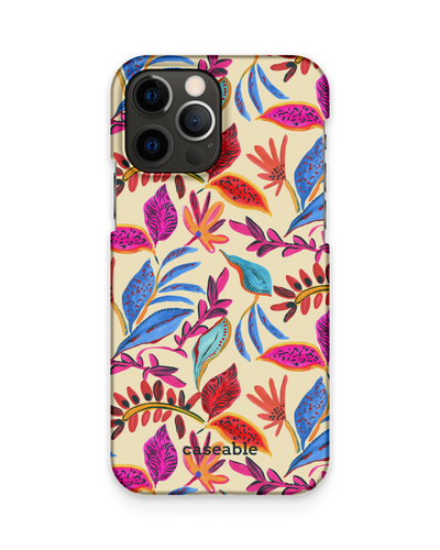 Painterly Spring Leaves Hard Shell Phone Case Apple iPhone 12, Apple iPhone 12 Pro