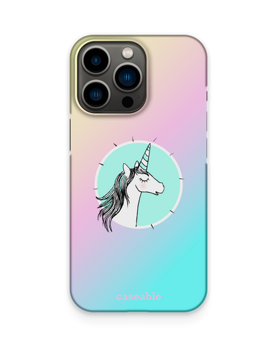 Happiness Unicorn Hard Shell Phone Case Apple iPhone 13 Pro