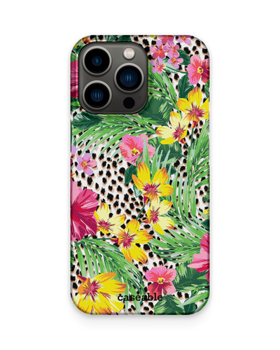 Tropical Cheetah Hard Shell Phone Case Apple iPhone 13 Pro