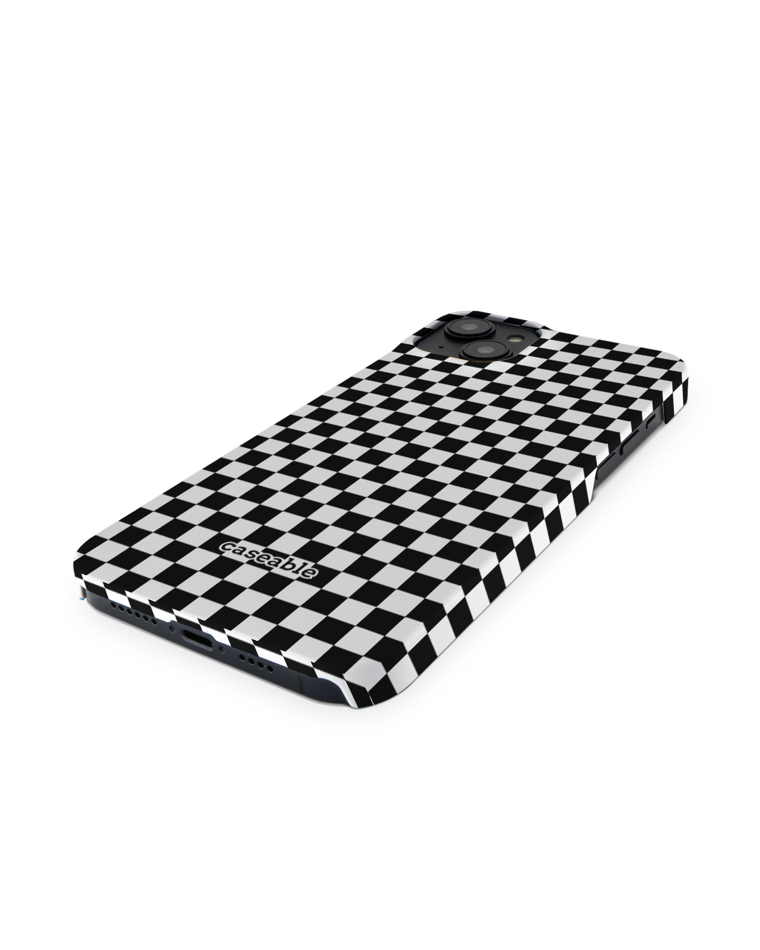 Squares Hard Shell Phone Case for Apple iPhone 14 Plus: Perspective view