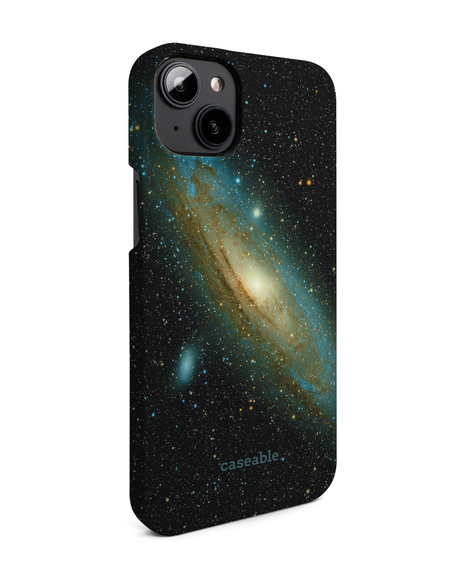 Outer Space Hard Shell Phone Case for Apple iPhone 14 Plus: View from the left side