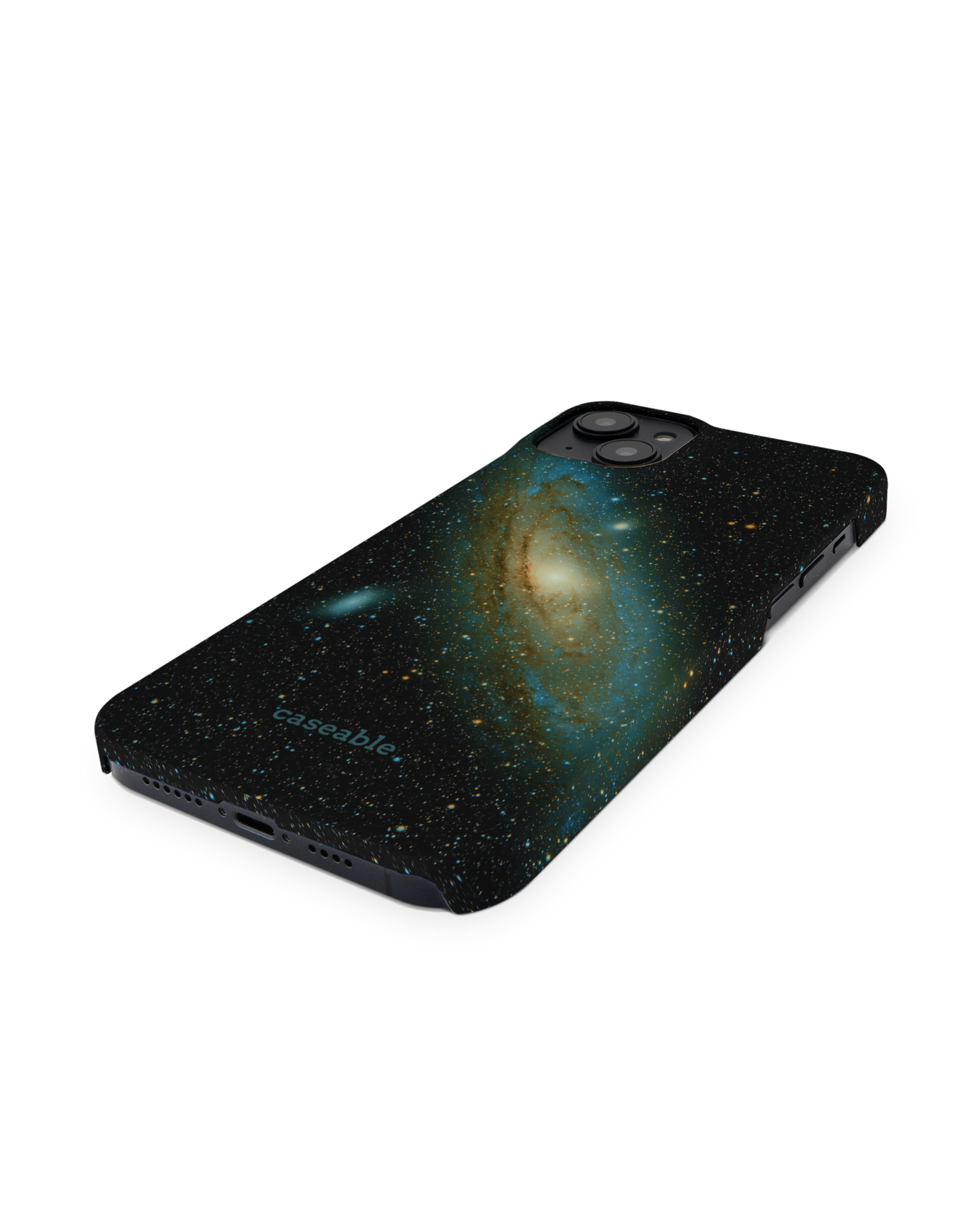 Outer Space Hard Shell Phone Case for Apple iPhone 14 Plus: Perspective view