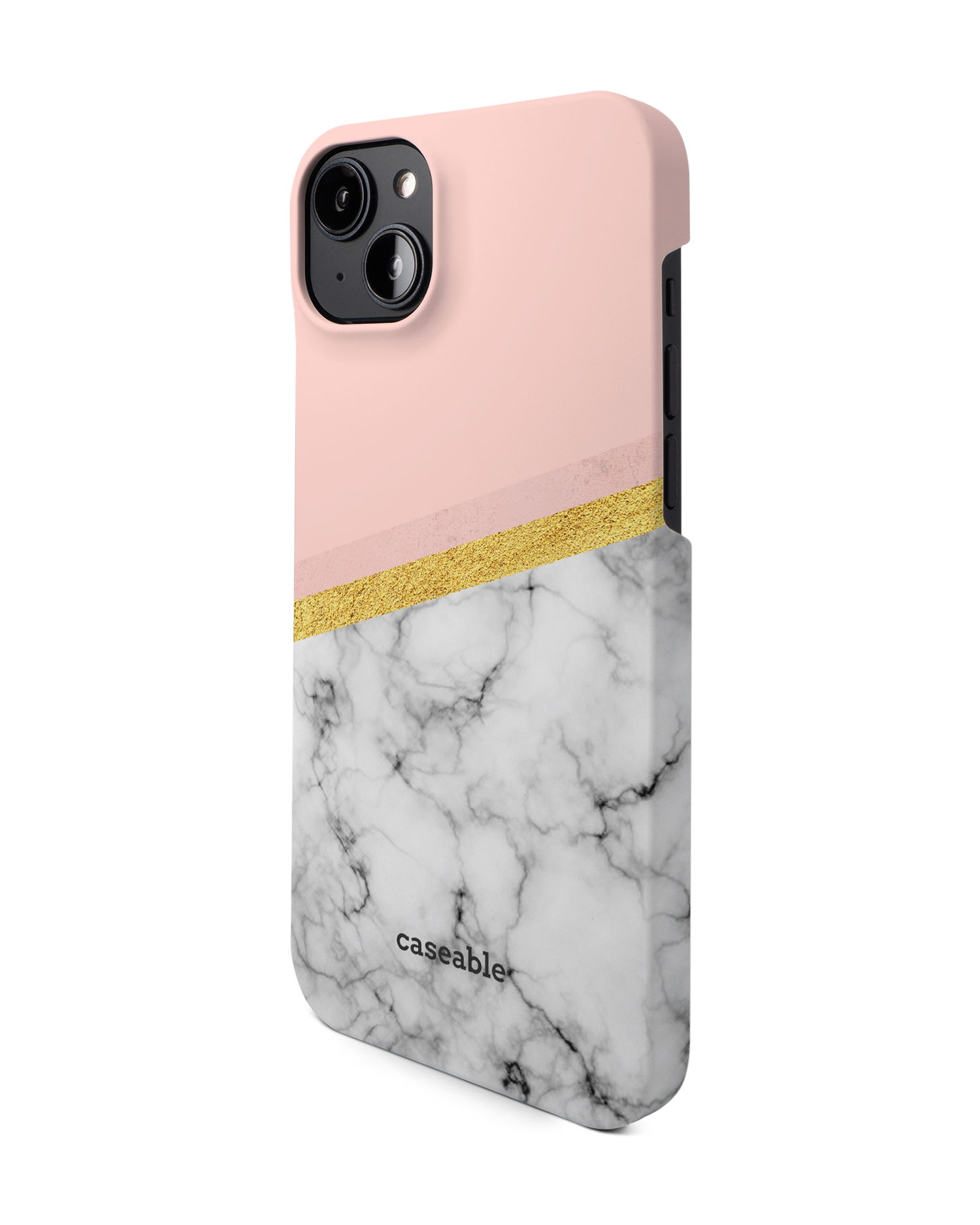 Marble Slice Hard Shell Phone Case for Apple iPhone 14 Plus: View from the right side