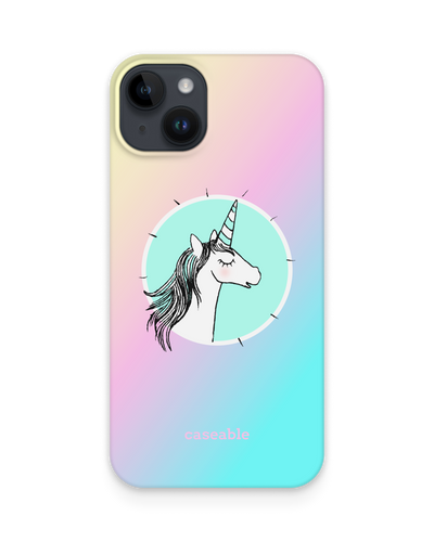 Happiness Unicorn Hard Shell Phone Case for Apple iPhone 15 Plus
