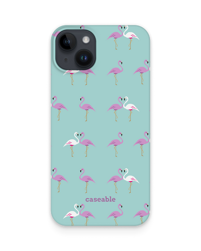 Two Flamingos Hard Shell Phone Case for Apple iPhone 14 Plus