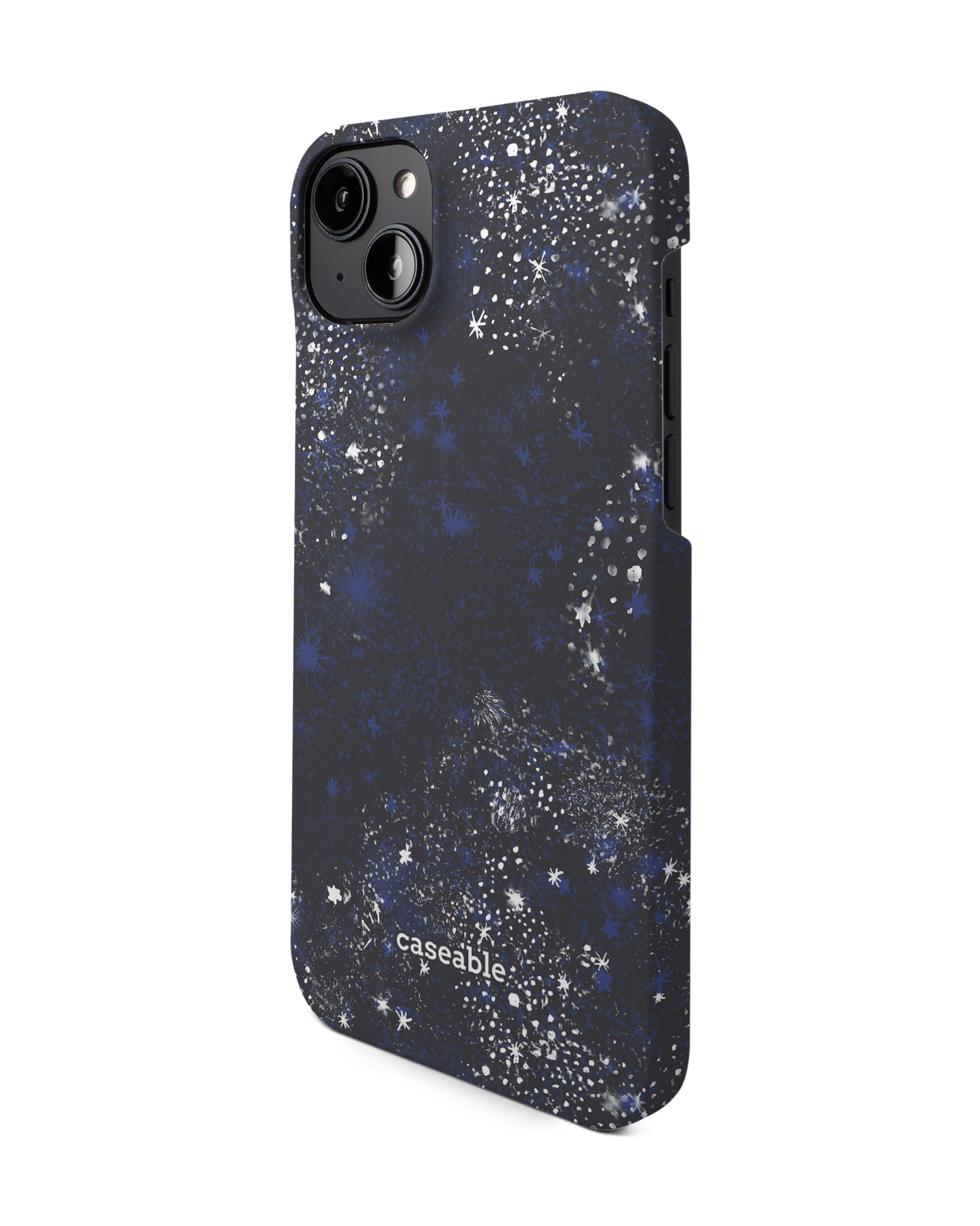 Starry Night Sky Hard Shell Phone Case for Apple iPhone 14 Plus: View from the right side
