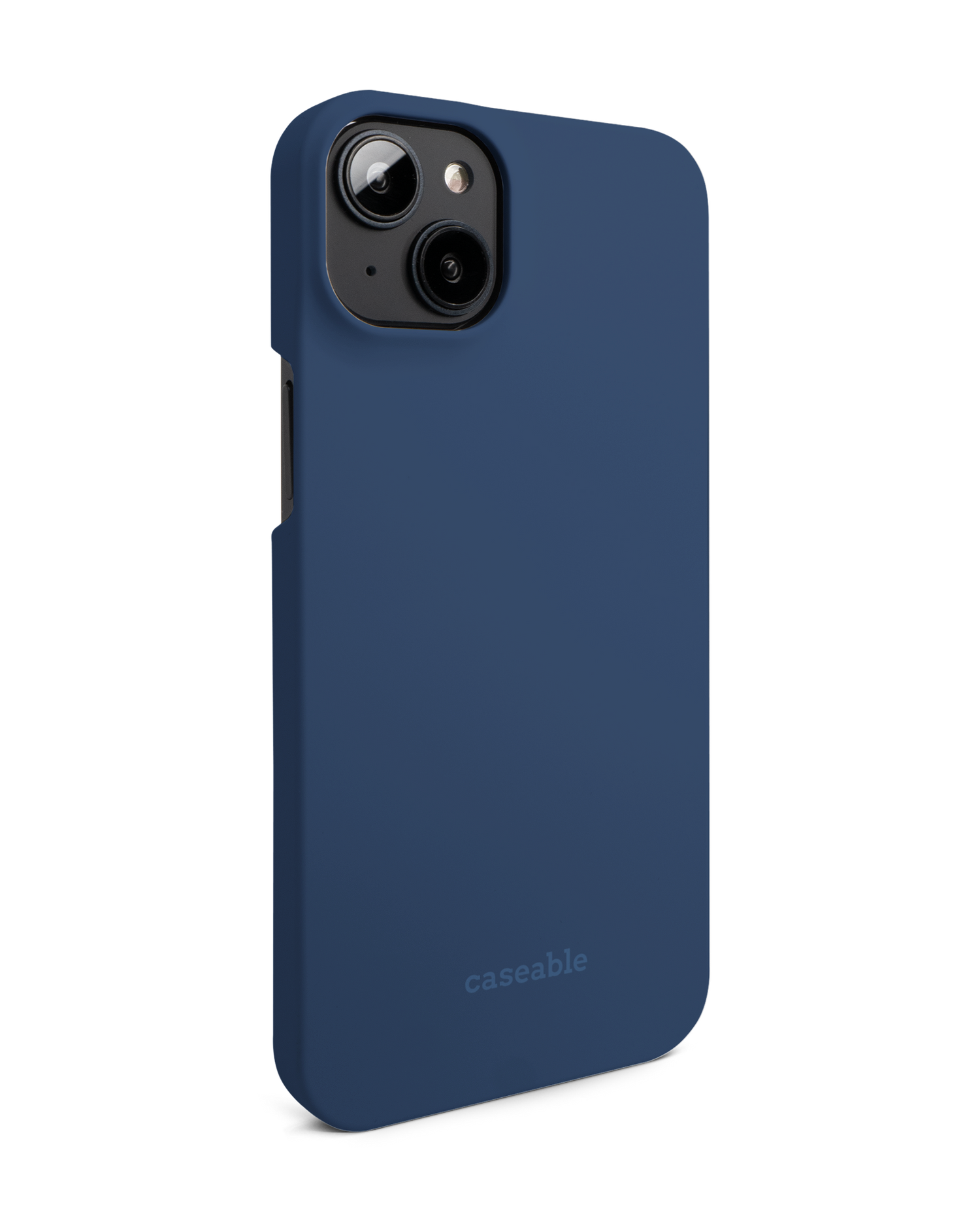 NAVY Hard Shell Phone Case for Apple iPhone 14 Plus: View from the left side