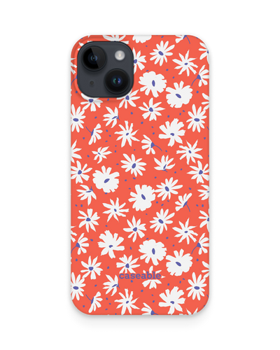 Retro Daisy Hard Shell Phone Case for Apple iPhone 15 Plus