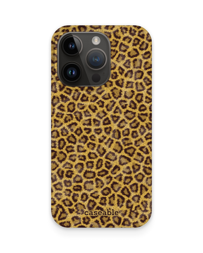 Leopard Skin Hard Shell Phone Case for Apple iPhone 15 Pro