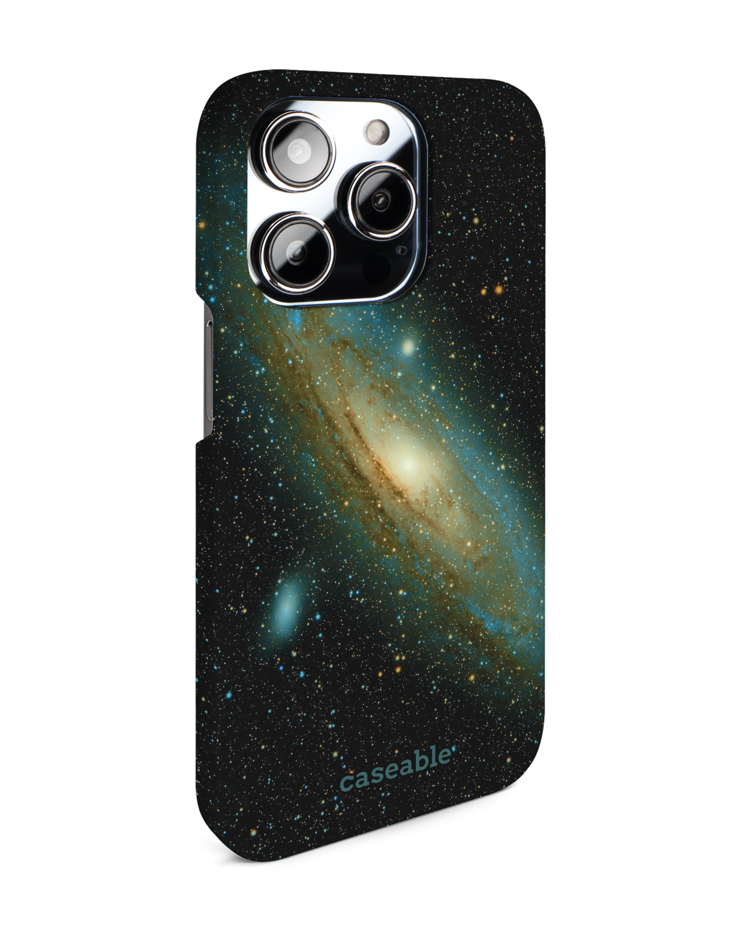Outer Space Hard Shell Phone Case for Apple iPhone 14 Pro: View from the left side