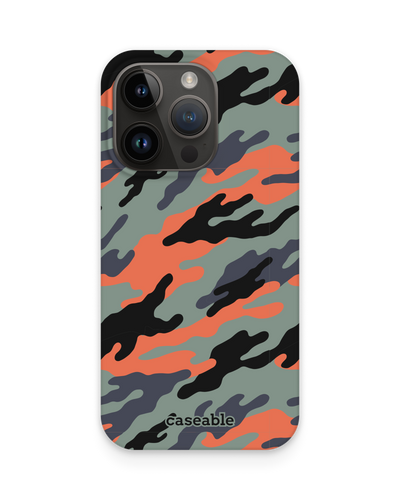 Camo Sunset Hard Shell Phone Case for Apple iPhone 15 Pro