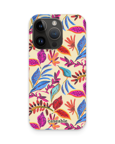 Painterly Spring Leaves Hard Shell Phone Case for Apple iPhone 15 Pro