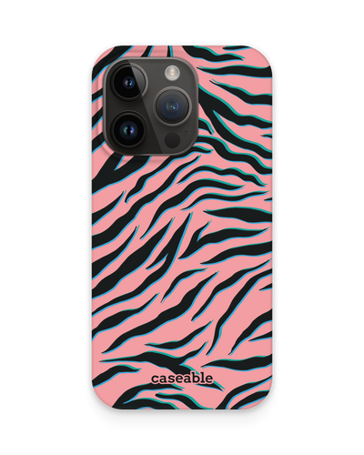 Pink Zebra Hard Shell Phone Case for Apple iPhone 14 Pro