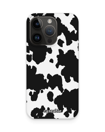 Cow Print Hard Shell Phone Case for Apple iPhone 15 Pro