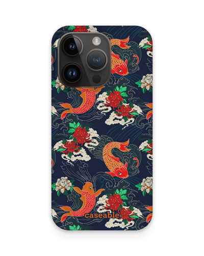 Repeating Koi Hard Shell Phone Case for Apple iPhone 15 Pro