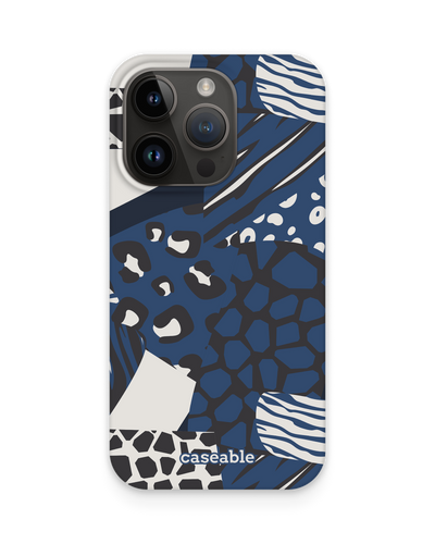 Animal Print Patchwork Hard Shell Phone Case for Apple iPhone 15 Pro