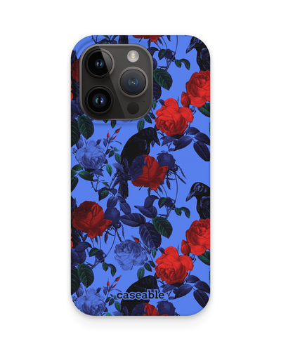 Roses And Ravens Hard Shell Phone Case for Apple iPhone 15 Pro