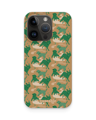 Dog Camo Hard Shell Phone Case for Apple iPhone 15 Pro