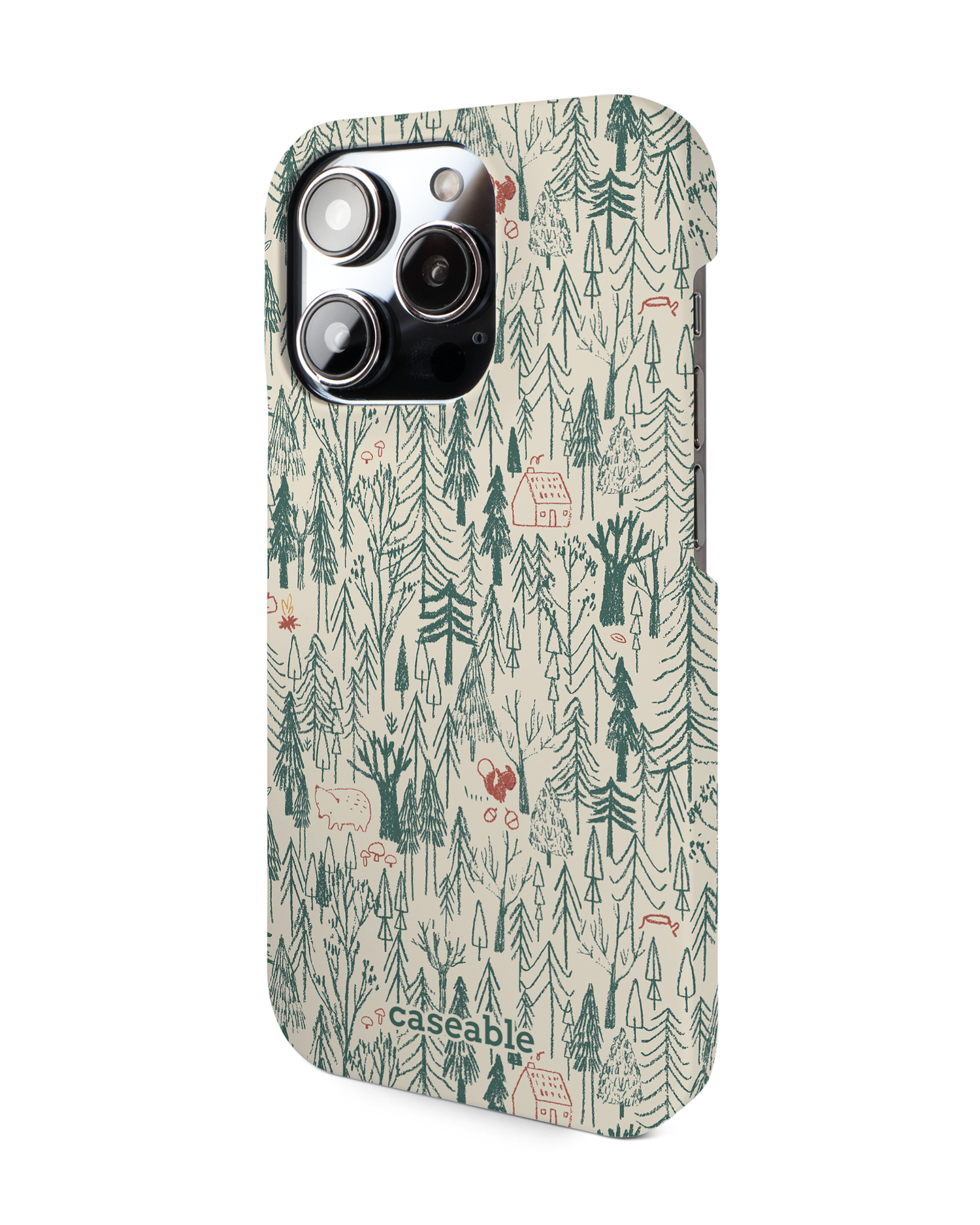 Wonder Forest Hard Shell Phone Case for Apple iPhone 14 Pro: View from the right side