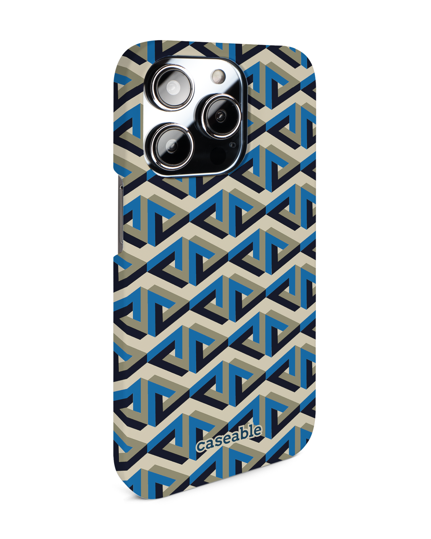 Penrose Pattern Hard Shell Phone Case for Apple iPhone 14 Pro: View from the left side