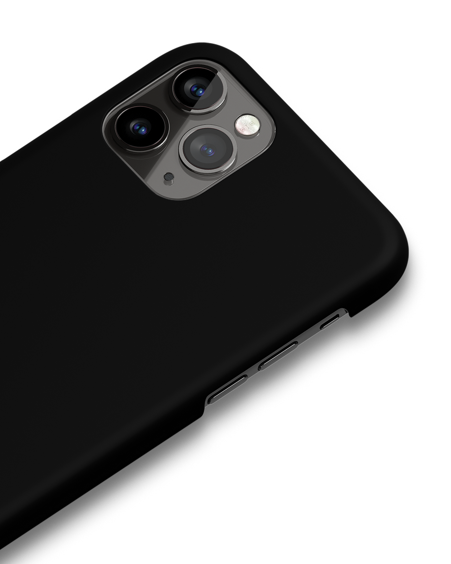 BLACK Hard Shell Phone Case Apple iPhone 11 Pro: Detail Shot