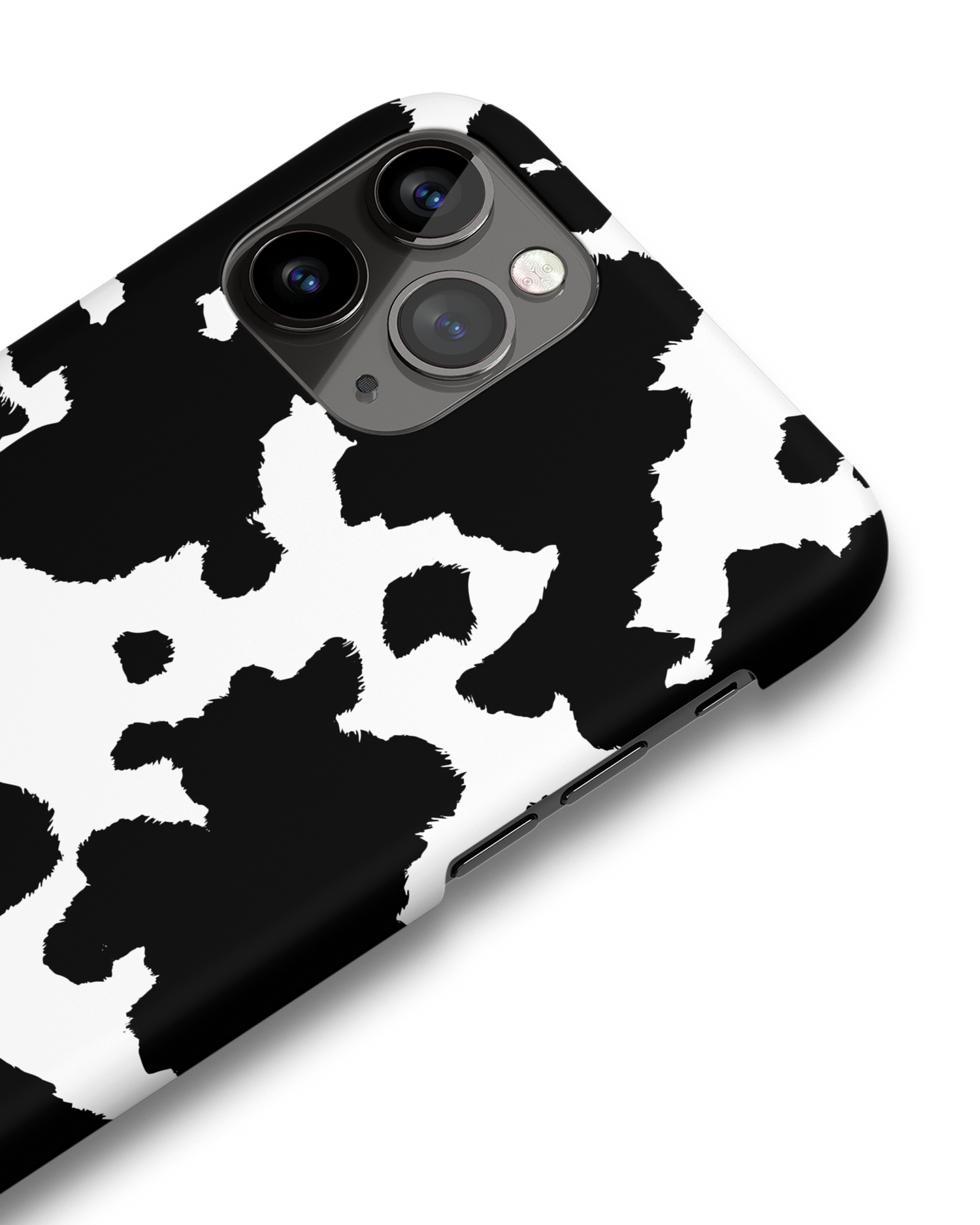 Cow Print Hard Shell Phone Case Apple iPhone 11 Pro: Detail Shot