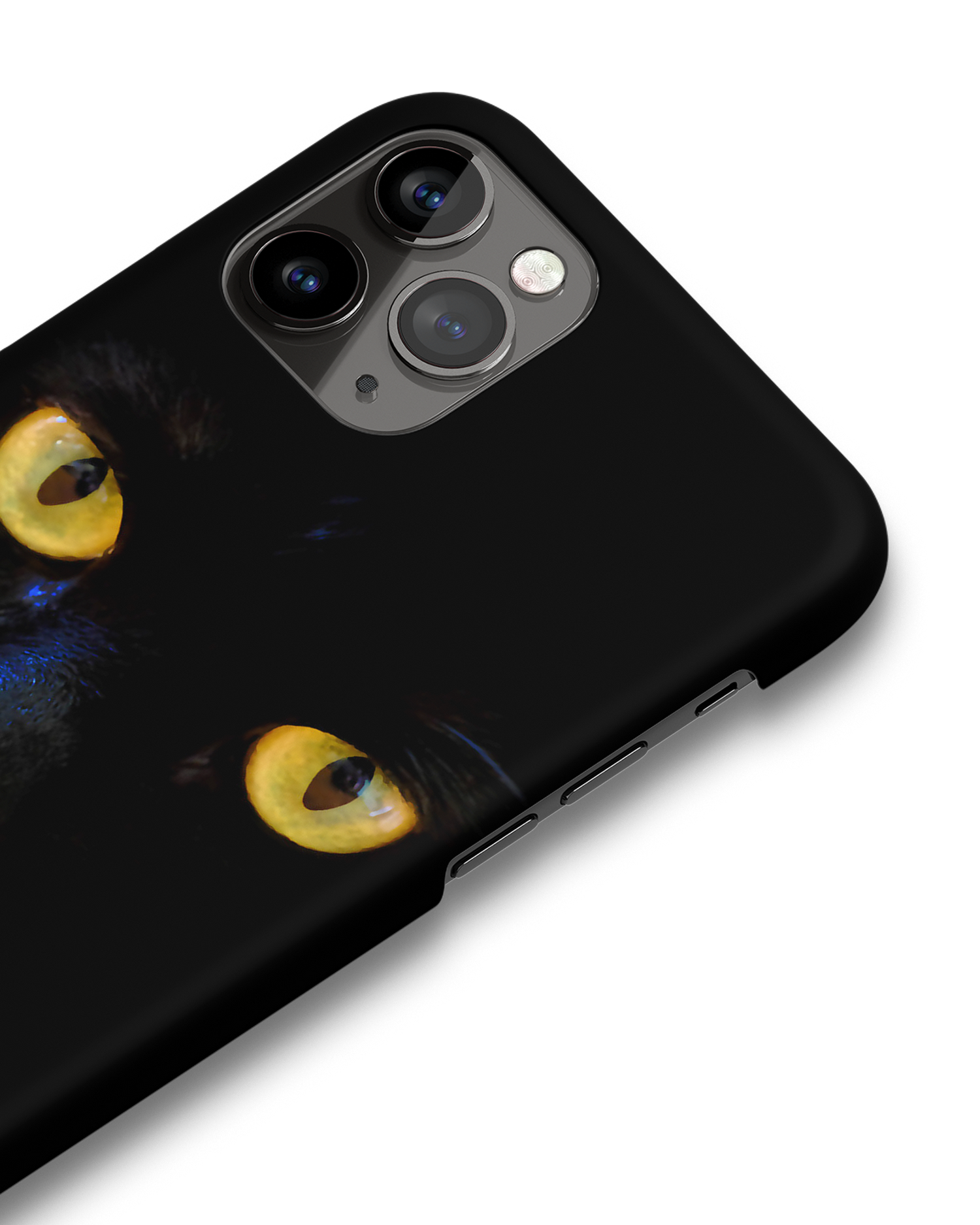 Black Cat Hard Shell Phone Case Apple iPhone 11 Pro: Detail Shot