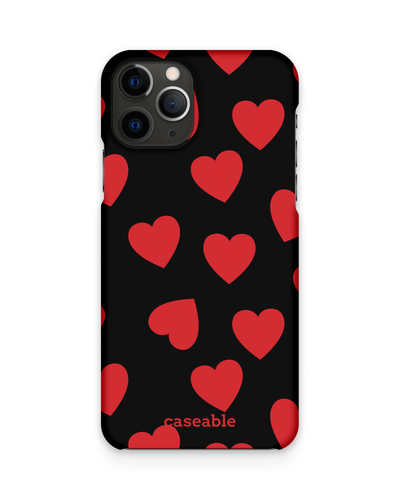 Repeating Hearts Hard Shell Phone Case Apple iPhone 11 Pro