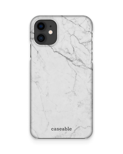White Marble Hard Shell Phone Case Apple iPhone 11