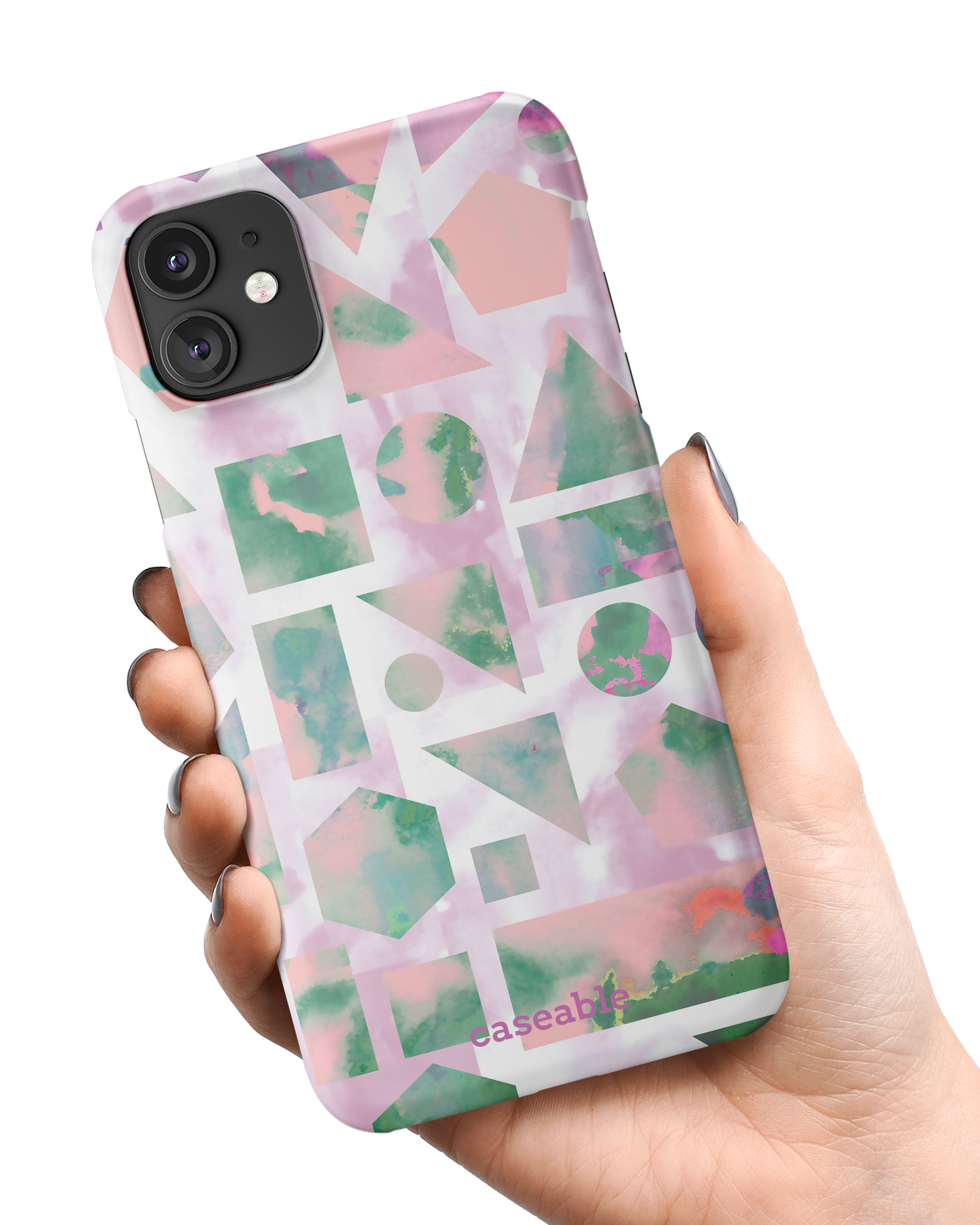 Dreamscapes Hard Shell Phone Case Apple iPhone 11 held in hand