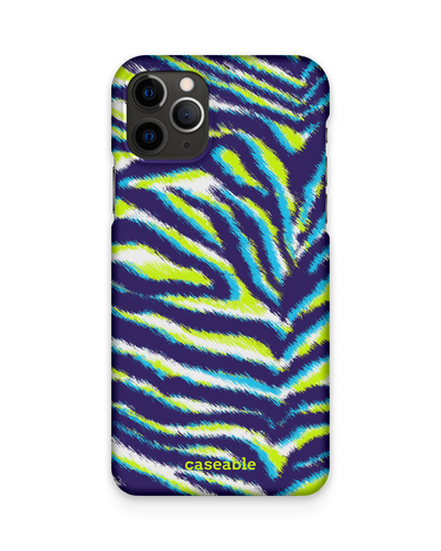 Neon Zebra Hard Shell Phone Case Apple iPhone 11 Pro Max