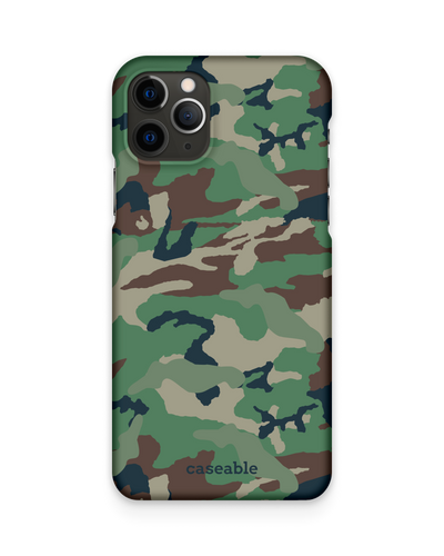 Green and Brown Camo Hard Shell Phone Case Apple iPhone 11 Pro Max