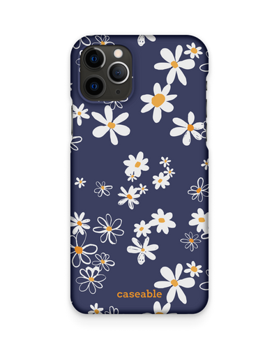 Navy Daisies Hard Shell Phone Case Apple iPhone 11 Pro Max