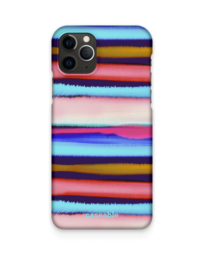 Watercolor Stripes Hard Shell Phone Case Apple iPhone 11 Pro Max